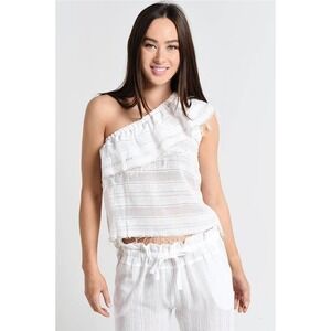 LEMLEM Kelali One Shoulder‎ Top Large